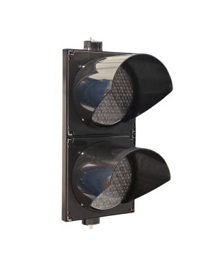 LED verkeerslicht | 12-24V DC | rood/groen | zwarte behuizing met heldere lenzen | ø 200mm