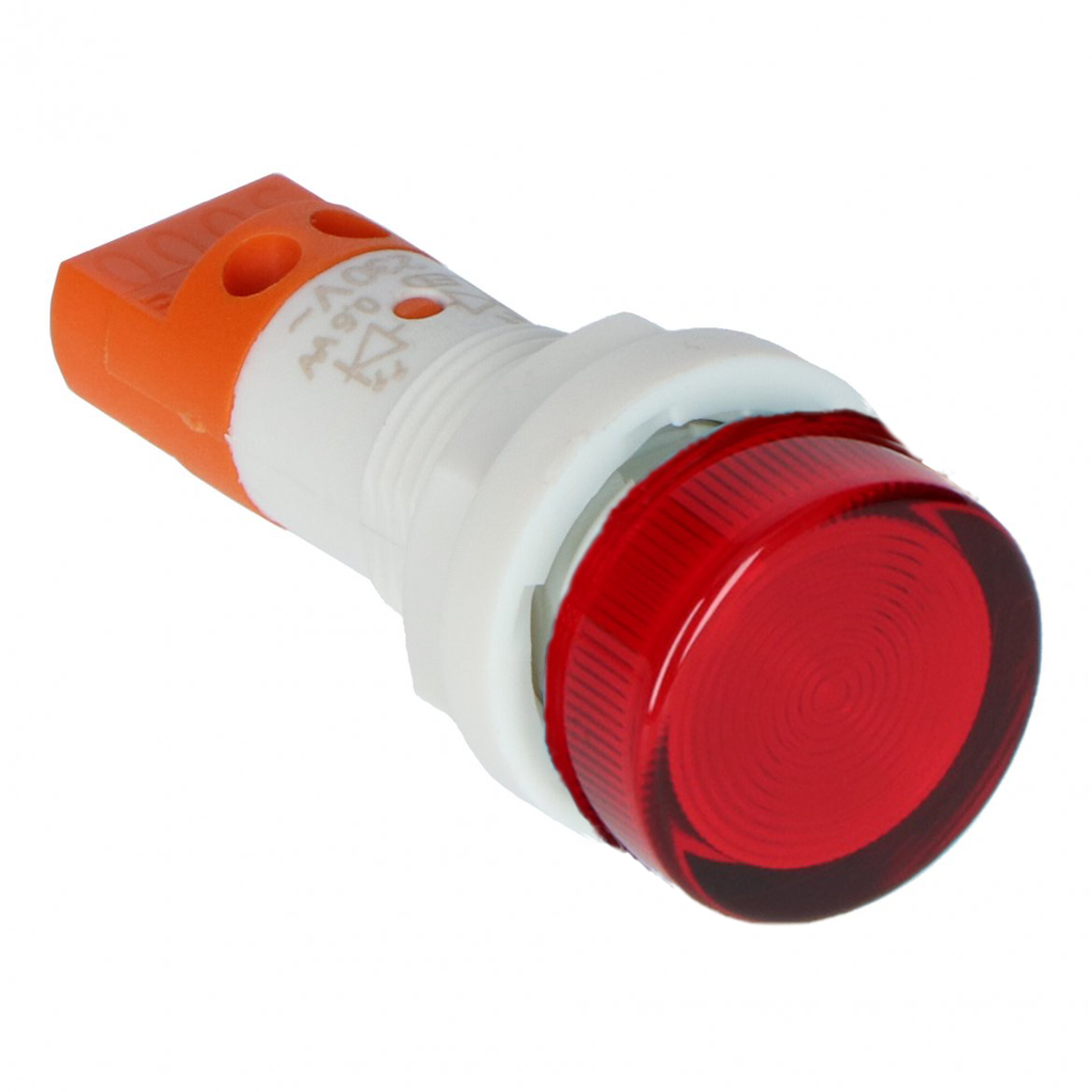 Voyant à LED │ 230V AC │ sans anneau │ Ø13mm │ rouge