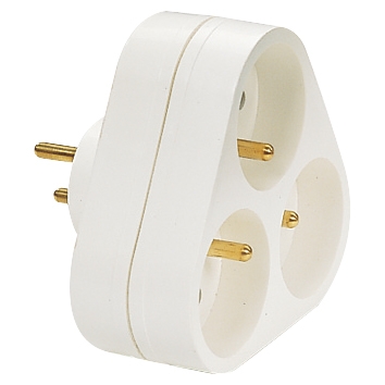 Multi block with child safety 3x16A 2P+A white