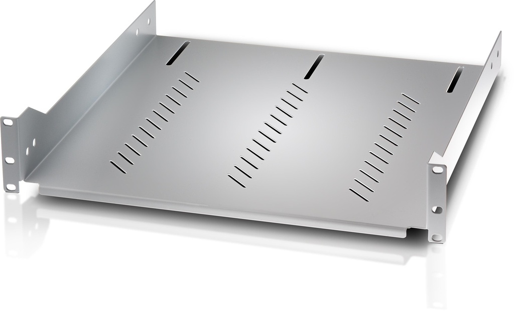 19" legbord D470mm op 4 profielen grijs