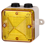 LED baken │ 48-230V AC/DC │ geel  │ met bevestigingsogen