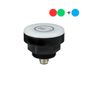 Voyant à LED  | Switch tactile | Ø50mm 'Plat' | RG+B | M12