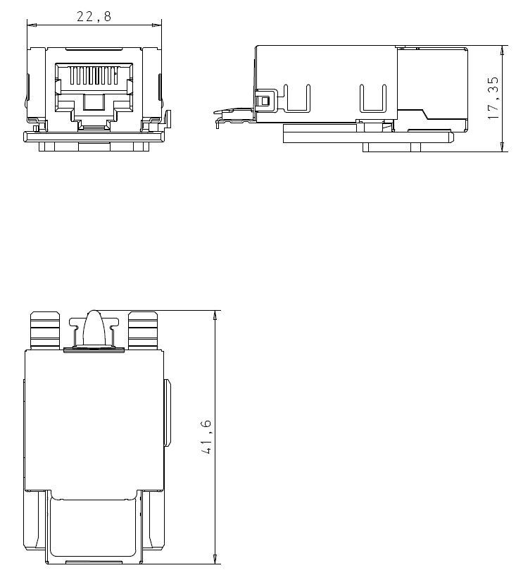 Jack-connection-module-real10-cat6-1xrj45s-100x-tt