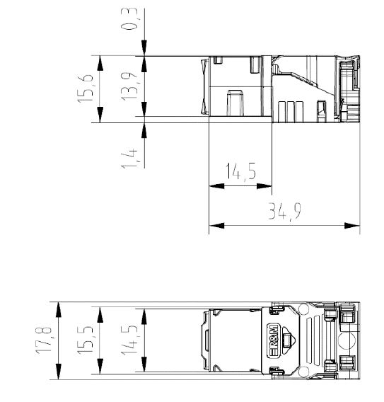 Jack-connection-module-cat6a-el-1xrj45u-tt