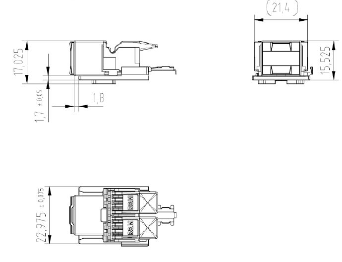 Jack-connection-module-cat5e-1xrj45u-tt