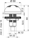 Buzzer-m22-multifunctionele-buzzer-1224-v-acdc-lichtgrijs-qc-m12-4-pin-connector-tt