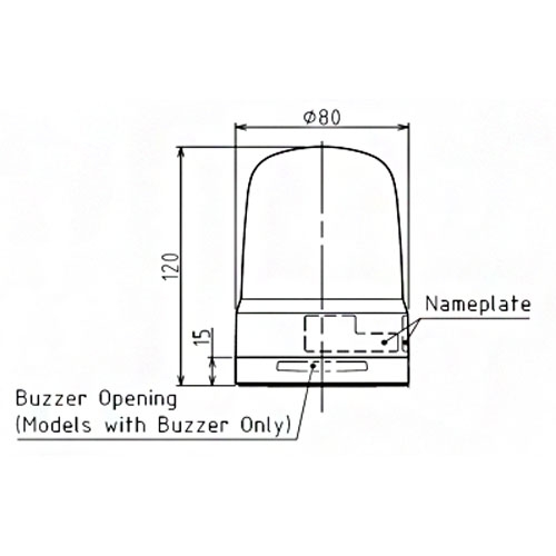 Multifunctioneel-LED-baken-led-multifunctie-baken-ip66-diam-80mm-12-24v-dc-aansluitklemrood-tt