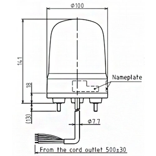 Multifunctioneel-LED-baken-led-multifunctie-baken-ip23-diam-100mm-12-24v-dc-kabelgroen-tt