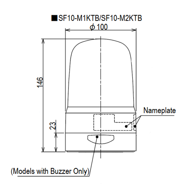 Multifunctioneel-LED-baken-led-multifunctie-baken-ip66-diam-100mm-12-24v-dc-aansluitklembuzzergroen-tt