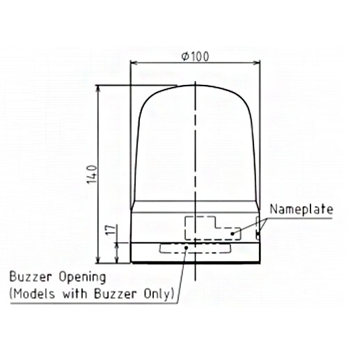 Multifunctioneel-LED-baken-led-multifunctie-baken-ip66-diam-100mm-12-24v-dc-aansluitklemblauw-tt