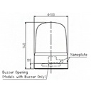 Multifunctioneel-LED-baken-led-multifunctie-baken-ip66-diam-100mm-12-24v-dc-aansluitklemblauw-tt