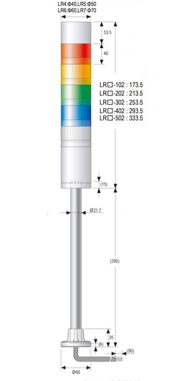 Signaaltoren-led-signaaltoren-diam-40mm-24v-dc-directe-montagekabel-flitsbuzzer-zilver-tt