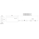 Voeding Desktop 24VDC/60W/2,5A met M12 connector