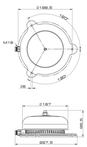 Bel │ 165mm │ 230V AC │ IP66