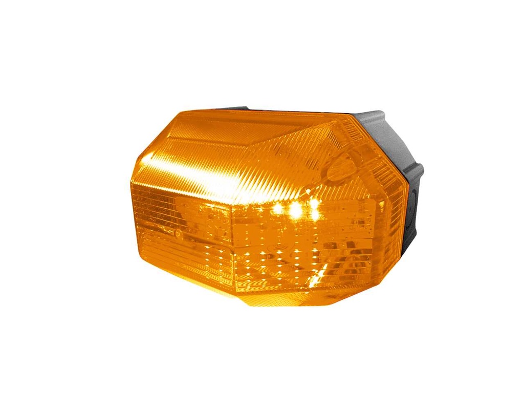 High Power Flitser │ LED baken │ oranje/kleurloze lens 