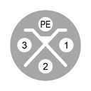 M12-aansluitsnoer | S-code | 4-polig | 5m | PUR