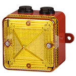 Xenon baken │ 12 & 24V DC │ geel │ met bevestigingsogen 