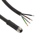 M12 connection cable | S-coded | 4-pin | 2,5m | PUR