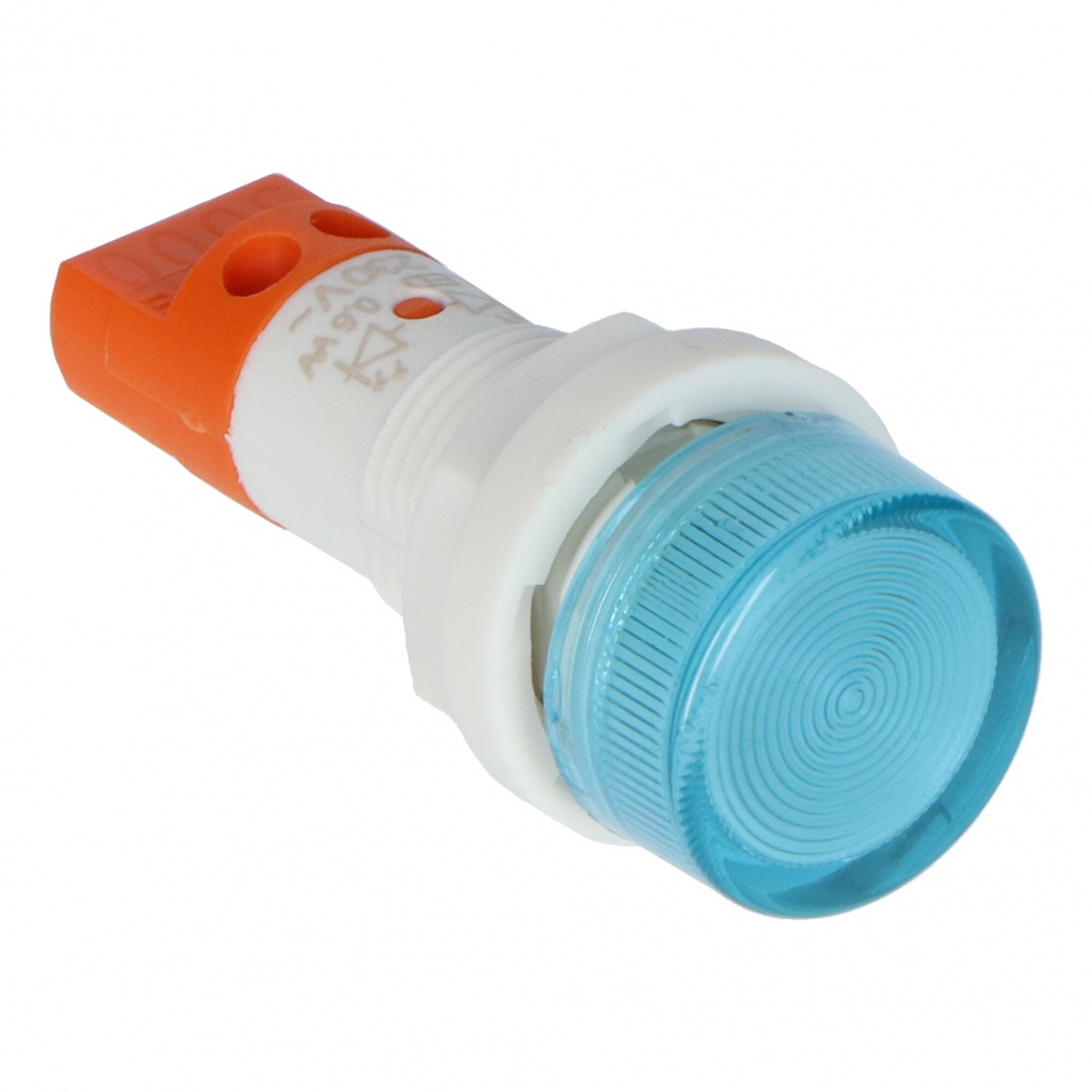 Voyant à LED │ 110-230V AC │ sans anneau │ Ø13mm │ bleu