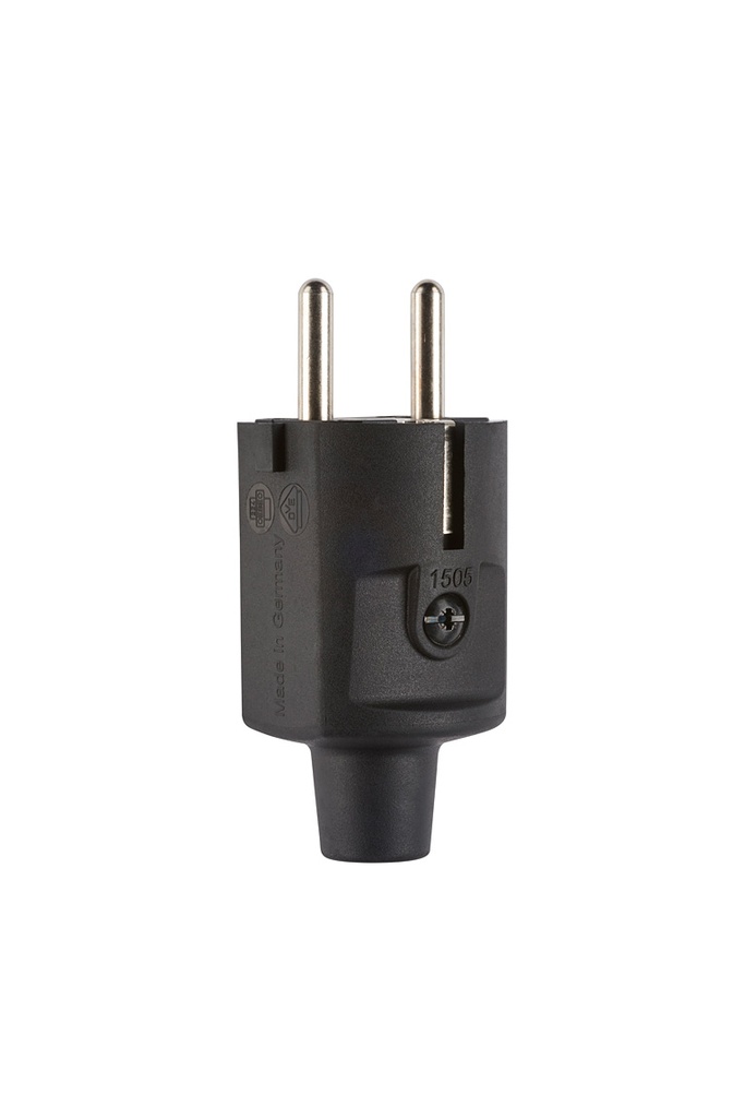COMPACT │ fiche mâle │ II+A │ 16A/250V │ noire