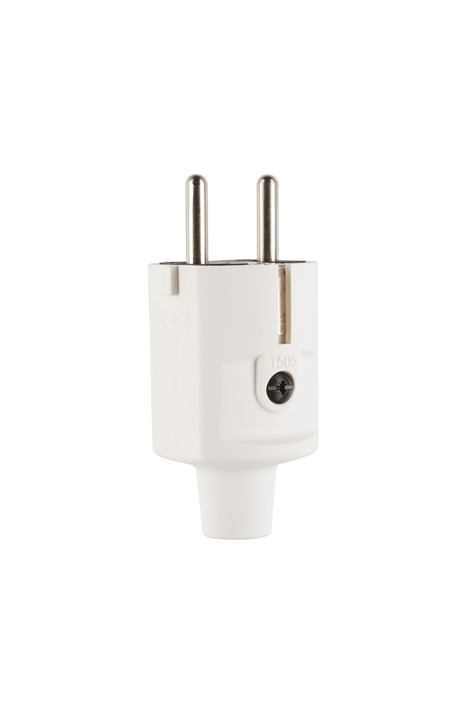 PVC plug II+A 16A/250V white