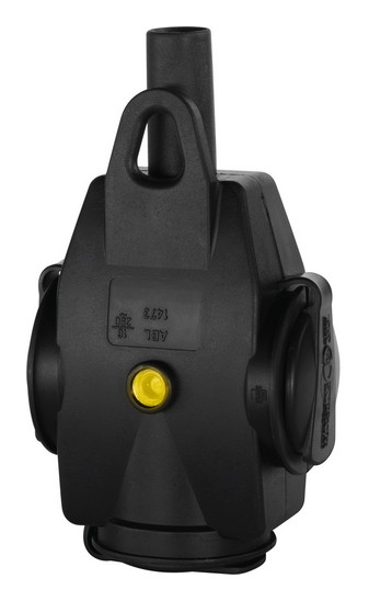 Solid rubber 3-way connector II+A -16A/250V-