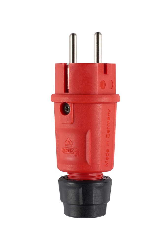 HIGHTECH │ Elamide stekker │ II+A │ 16A/250V │ rood
