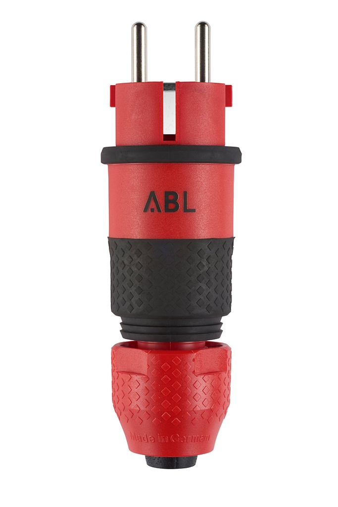 Ultra-II stekker IP54 16A/II+A zwart/rood
