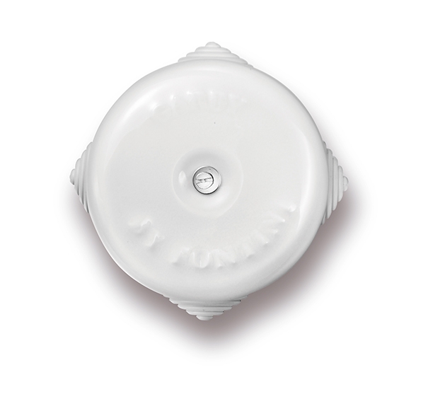 Garby junction box Ø78mm porcelain white
