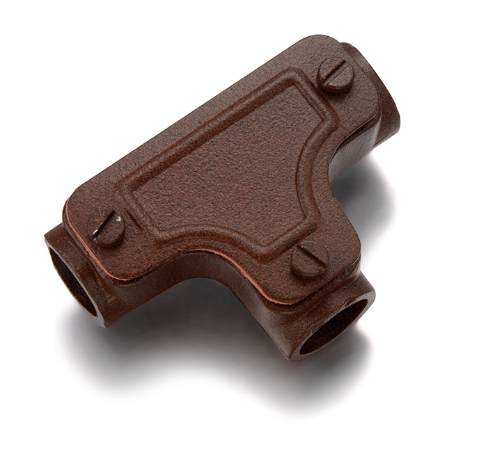 Garby inspectie-T-stuk 16mm verouderd metaal