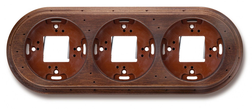 Garby socle 3 modules hêtre vieilli