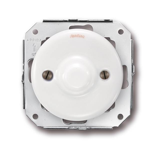 Garby Colonial couvercle aveugle porcelaine blanc