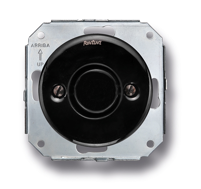 Garby Colonial couvercle aveugle porcelaine noir