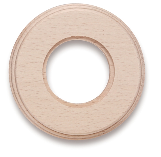 Garby Colonial afdekplaat 1 module hout onvernist