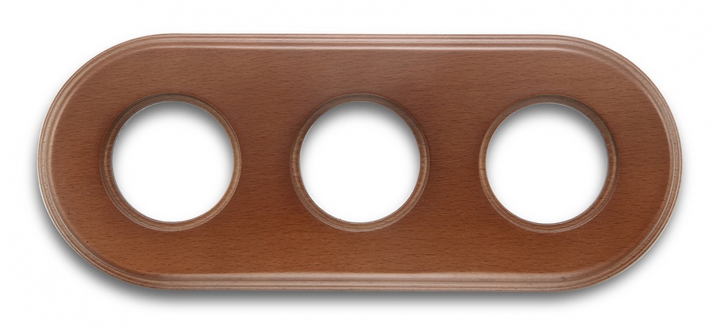 Garby Colonial plaque de finition 3 modules hêtre couleur miel