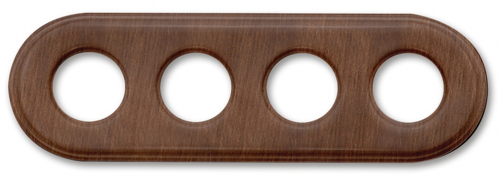 Garby Colonial afdekplaat 4 modules hout verouderd