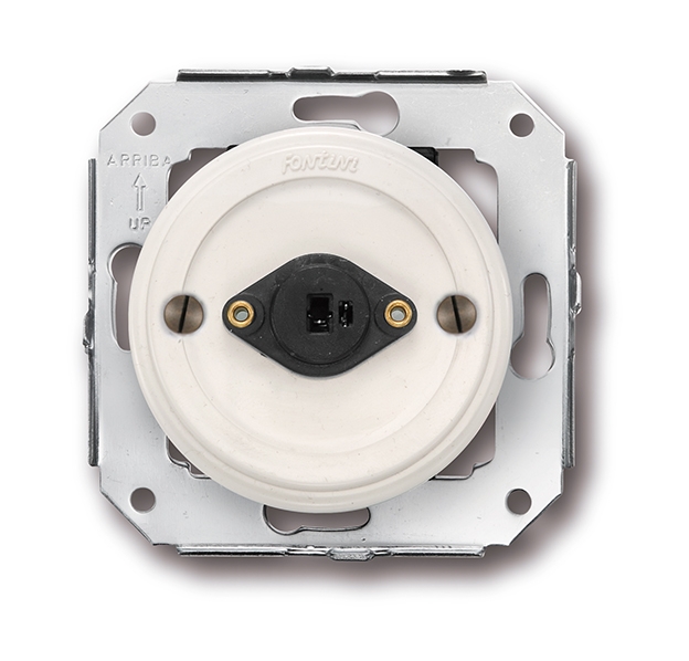 Garby Colonial stopcontact voor luidspreker S/DIN 41429 wit