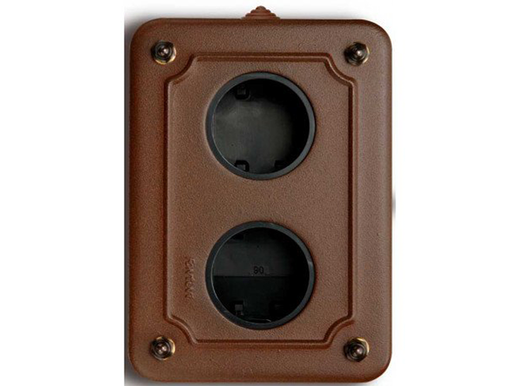 Garby boîte saillie 2 modules rustiek verticale