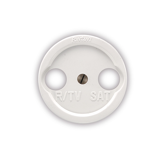 Garby Colonial TV/SAT deksel PVC wit