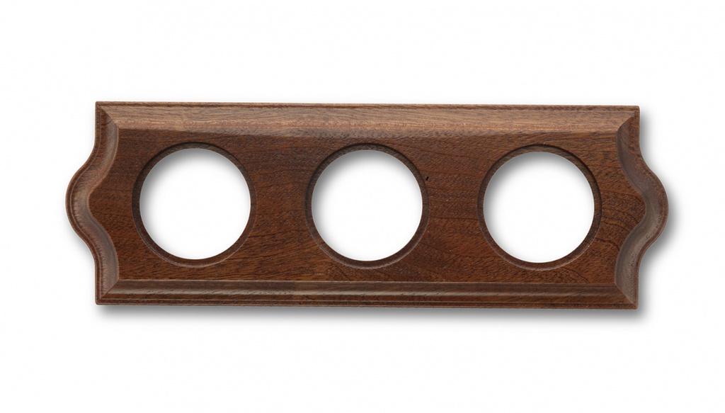 Venezia plaque de finition classique 3 modules Sapelly