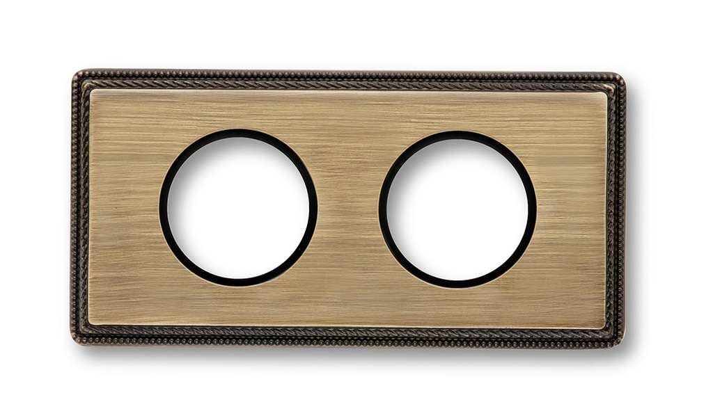 Venezia afdekplaat 2 modules brons