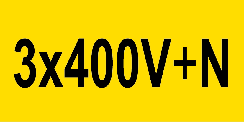 Autocollant 3X400V+N 35x70mm