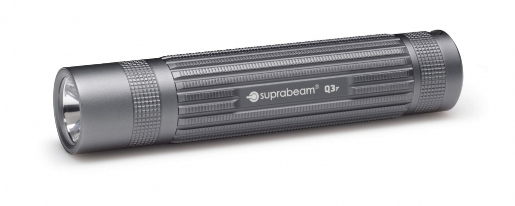 Q3r │ oplaadbare LED-zaklamp │ 1100lm │ Li-ion batterij │ reservebatterij │ tasje