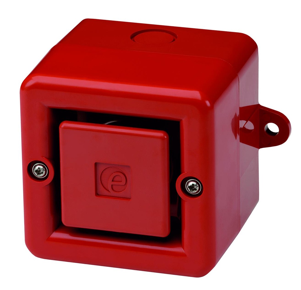 Sirène multi-tons électronique │ max. 110dB @ 1m │ 10-60V DC │ rouge