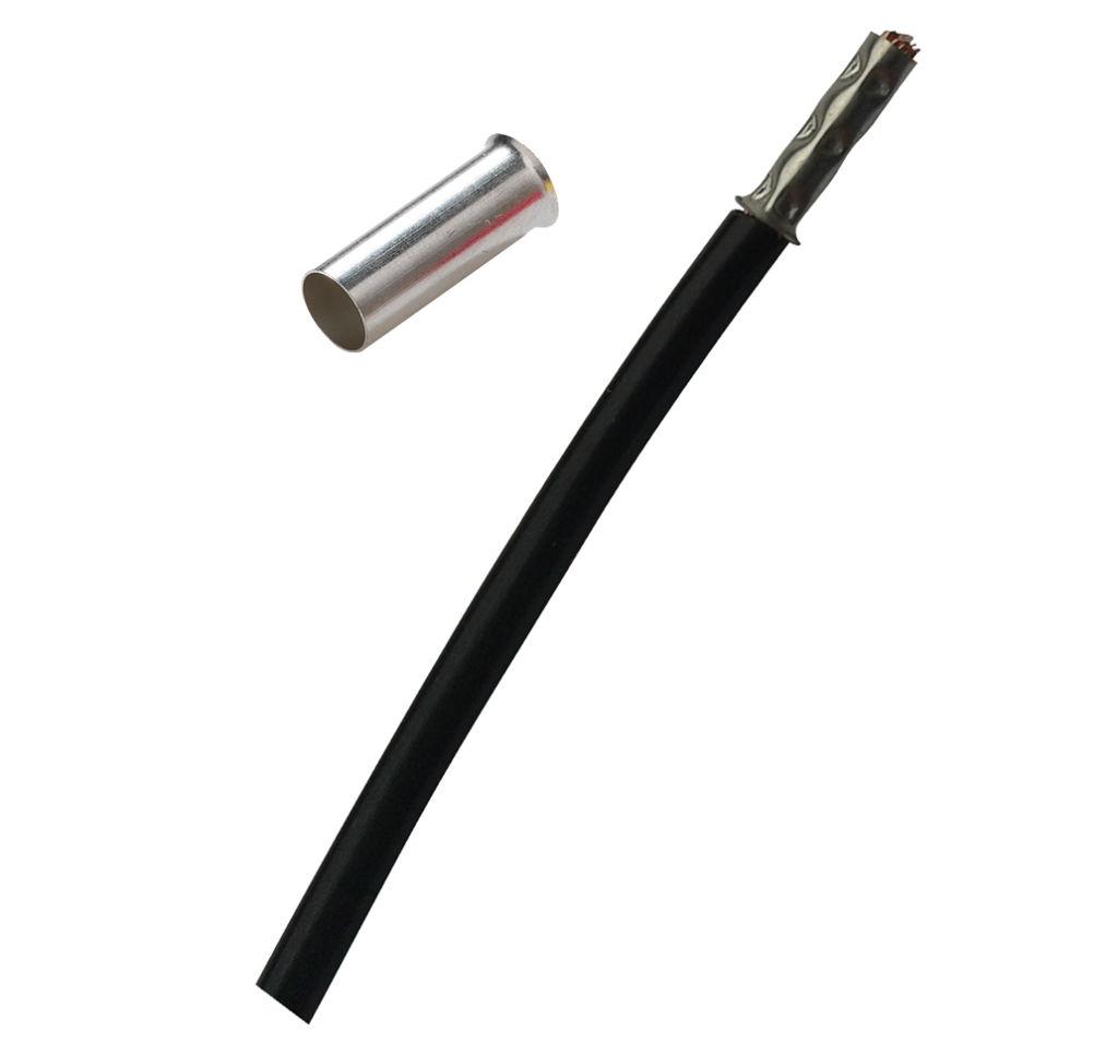 Cable end-sleeve non isolated 6,00mm² - L = 12mm