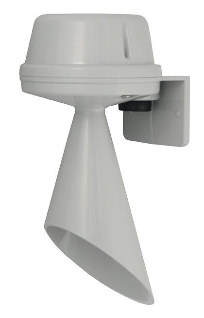Signal horn, max. 100dB @ 1m, 40-260V AC/DC, grey