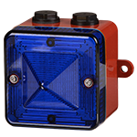 Xenon beacon │ 12 & 24V DC │ blue │ with mounting lugs