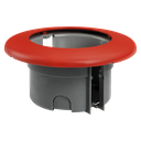 PIPS base flush mount 12-24V AC/DC red