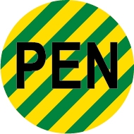 Autocollant op carte PEN - Ø16mm