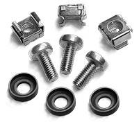 Ècrou de cage M5 + boulons + rondelles | PZ2-tête | galvanisé | 50 pièces
